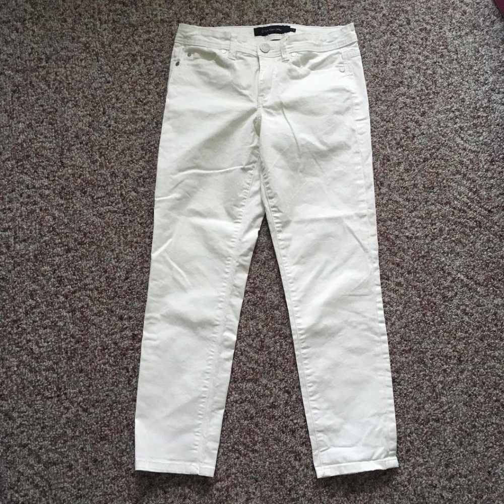 CALVIN KLEIN white jeans